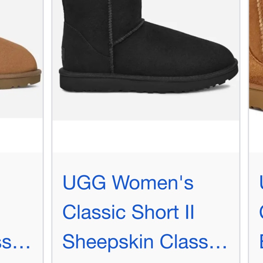 UGG Women’s Classic Short II Shearling Lined Short Boots - Picture 3 of 15